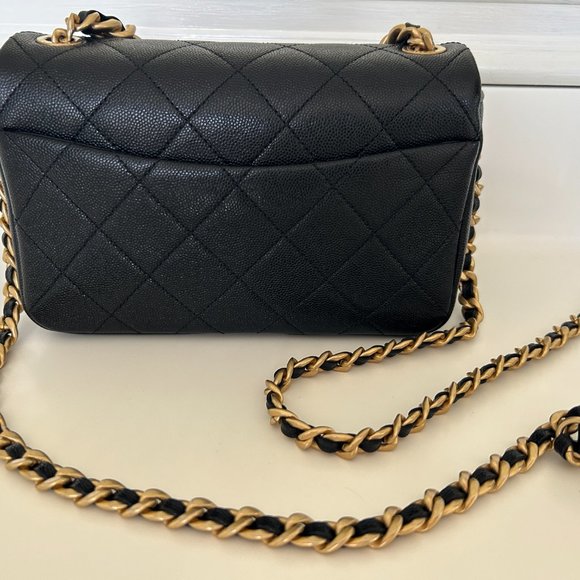 CHANEL SMALL FASHION THERAPY FLAP BAG IN BLACK CAVIAR WITH GHW - Picture 4 of 16